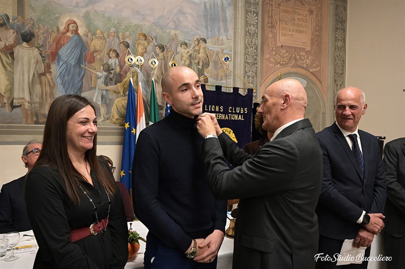 Il neo socio del Lions Club Mugello Ing. Gianmarco Morganti 