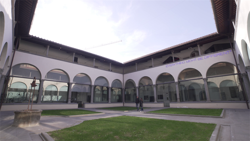 Il museo del 900. In questo spiazzo furono riuniti tanti fiorentini per essere deportati