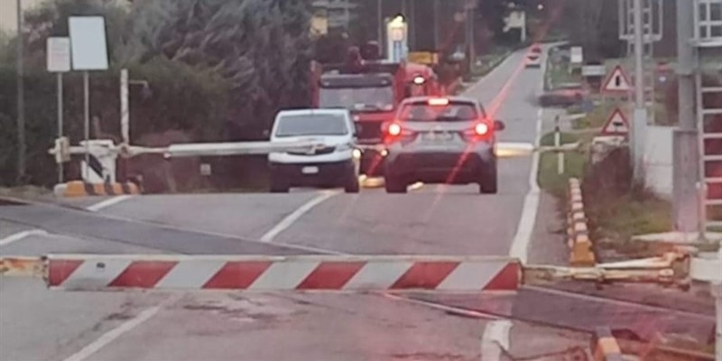 passaggio a livello a Rufina