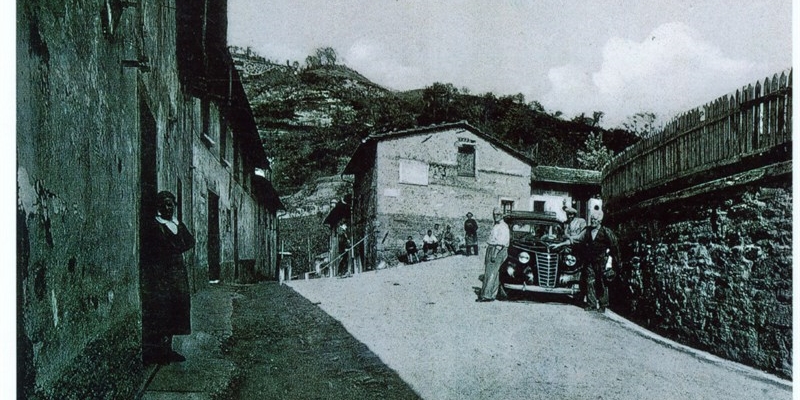 L’abitato di Villore in una immagine d’epoca. 