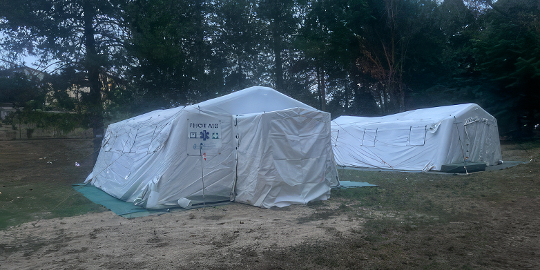 le tende al campeggio