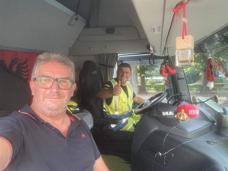 L'autista Gimmy e Saverio Zeni