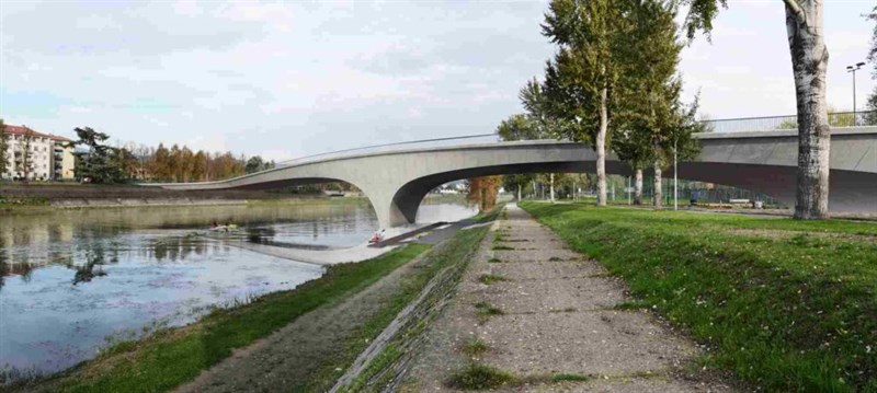 Il nuovo ponte lato Bellariva