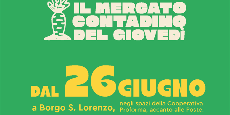 La locandina del mercato - 26 giugno 2025