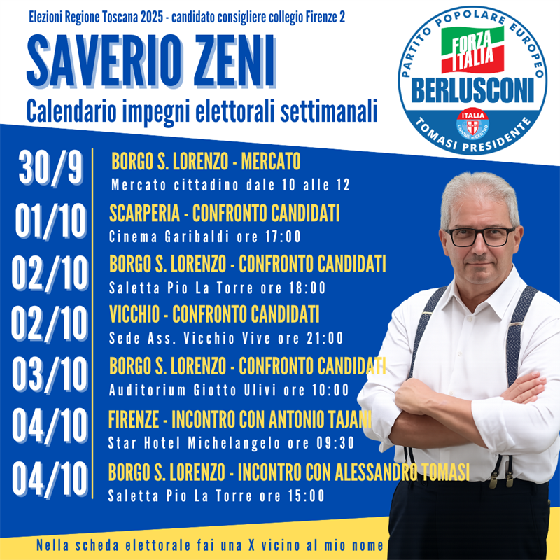 calendario settimanale