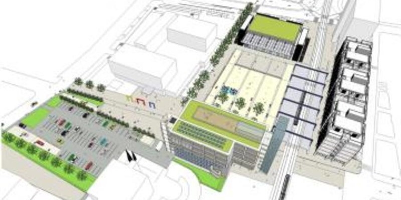 Il rendering del nuovo centro