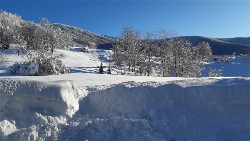 Sgombero della neve in Garfagnana