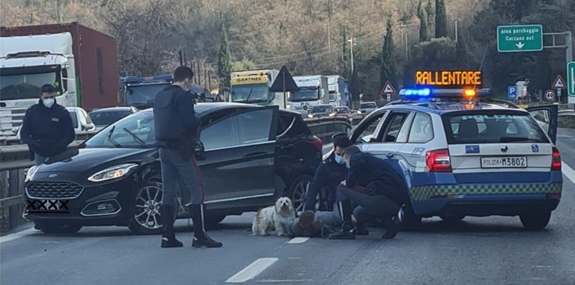 L'automobilista fermato