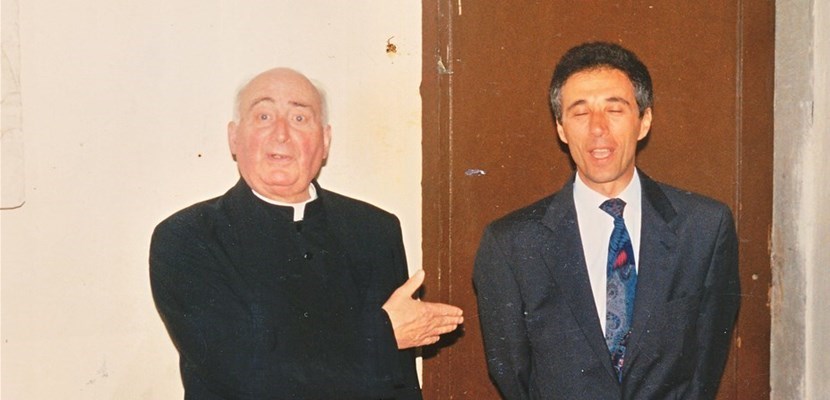 Don Novello Chellini (sinistra). Foto 2