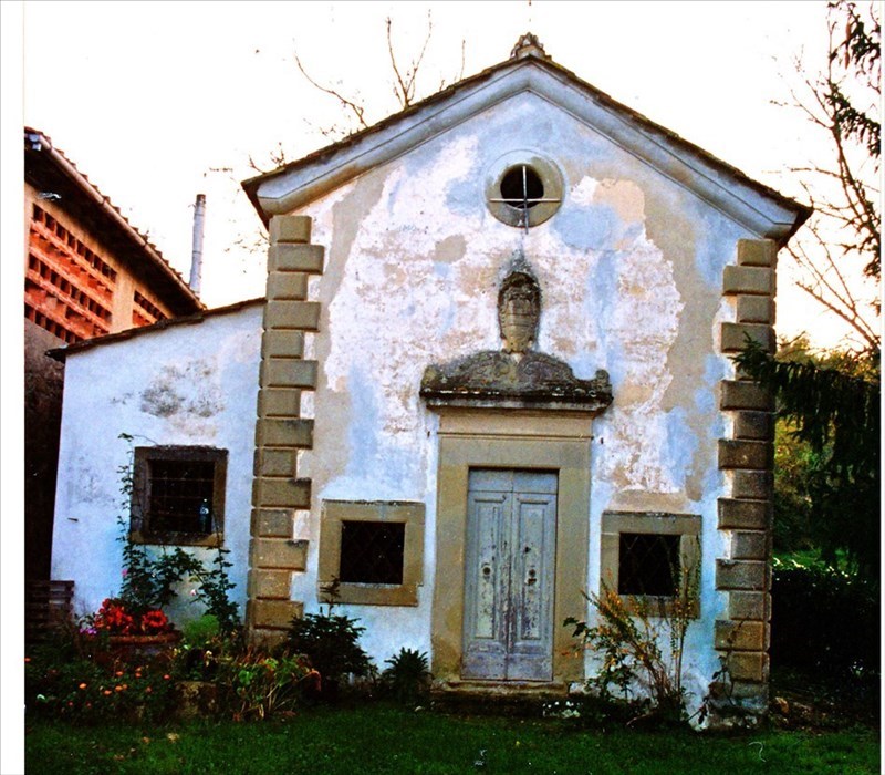 Un affresco all’interno dell’Oratorio di San Biagio a Borgo San Lorenzo