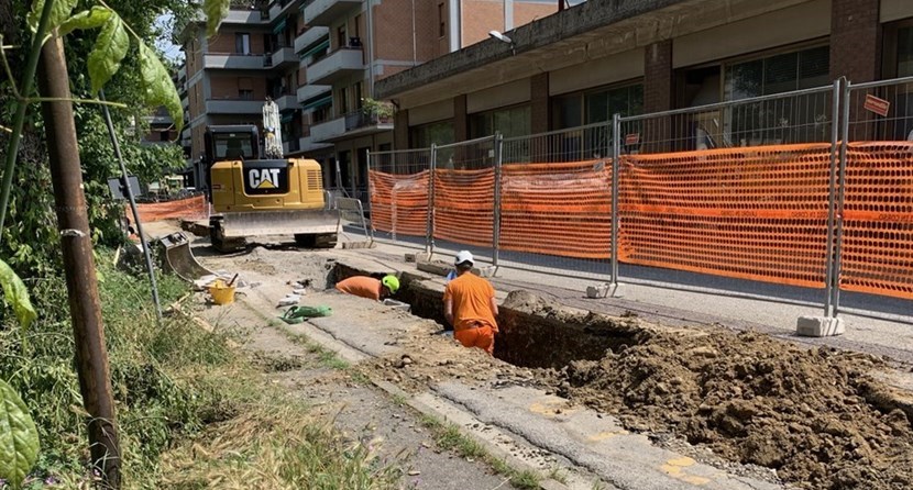 Lavori di sistemazione opere fognarie