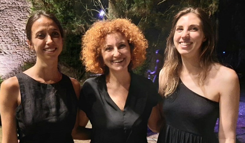 Anna Granata (al centro) con Anna Montemagni e Federica FInardi Goldberg