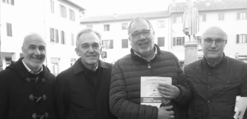 Da sinistra: Franco Vichi, Enrico Rossi, Filippo Carlà Campa, Alessandro Bolognesi