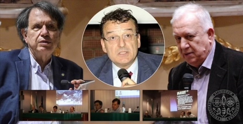 Da sinistra, Giorgio Parisi, Roberto Giuntini e Silvano Tagliagambe