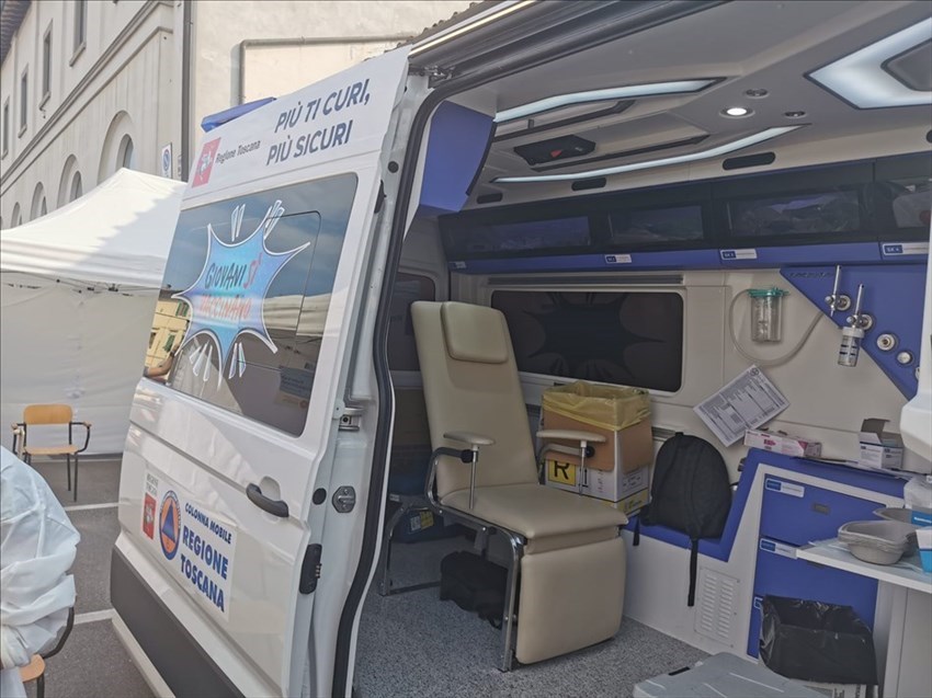 Il camper dei vaccini