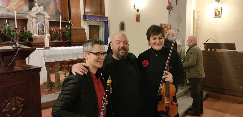 Da sinistra Sabrina Landi Malavolti, David Boldrini e Roberta Landi Malavolti