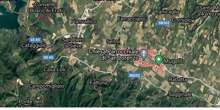 Borgo e frazioni, nel Mugello