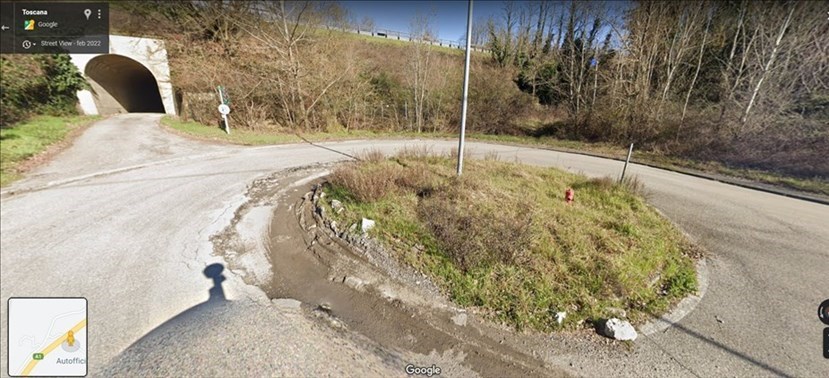 La rotonda in località Visano