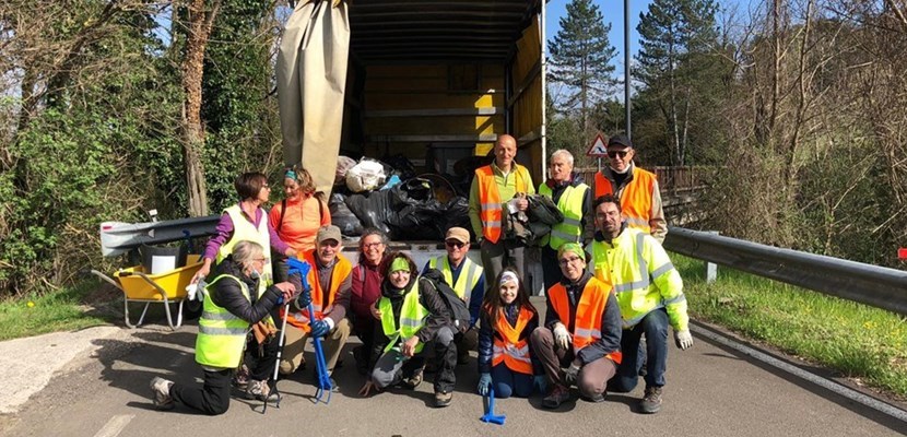 Alcuni dei volontari di San Piero