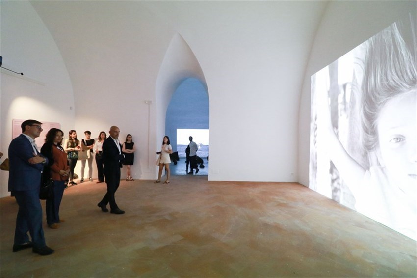 Dario Nardella in visita a una delle due mostre