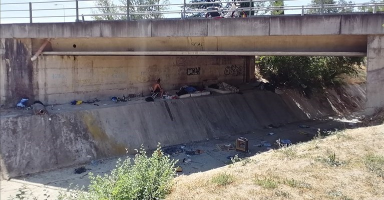 sotto il ponte di via della Chimera