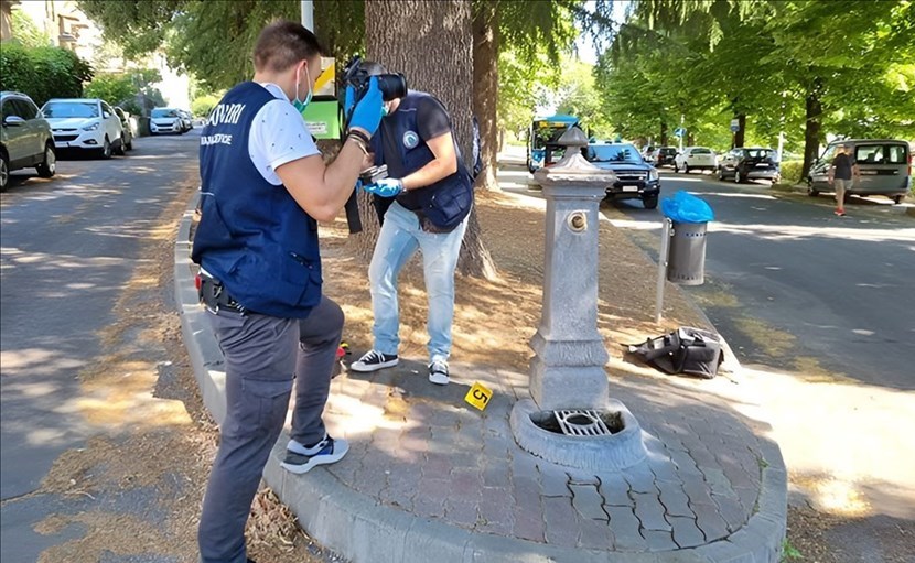 Sopralluogo della scientifica dei carabinieri a Castel del Rio (sabatosera.it)