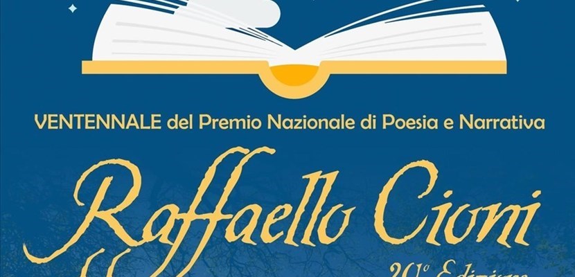 Domani le premiazioni del Premio di Poesia e Narrativa Raffaello Cioni