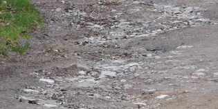 Vicchio. Il dissesto sulla strada di Ampinana