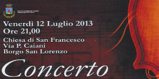 Venerdì grande concerto in San Francesco a Borgo. Info...