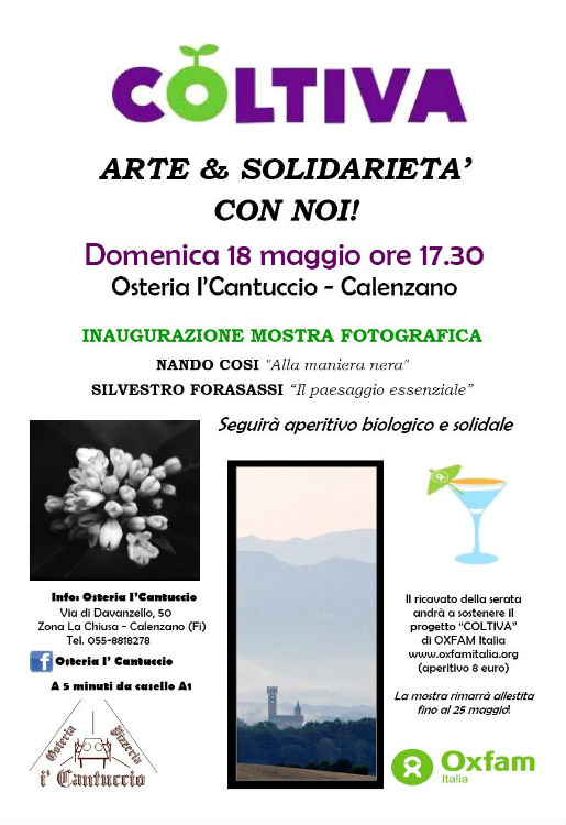 “COLTIVA Arte&Solidarietà”. Due fotografi mugellani per Oxfam