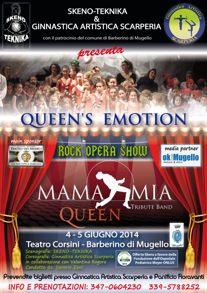 Successo di prevendita per l'Opera Rock QUEEN Emotion al Corsini