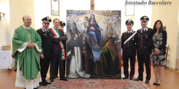 Vicchio. Le foto del quadro ritrovato