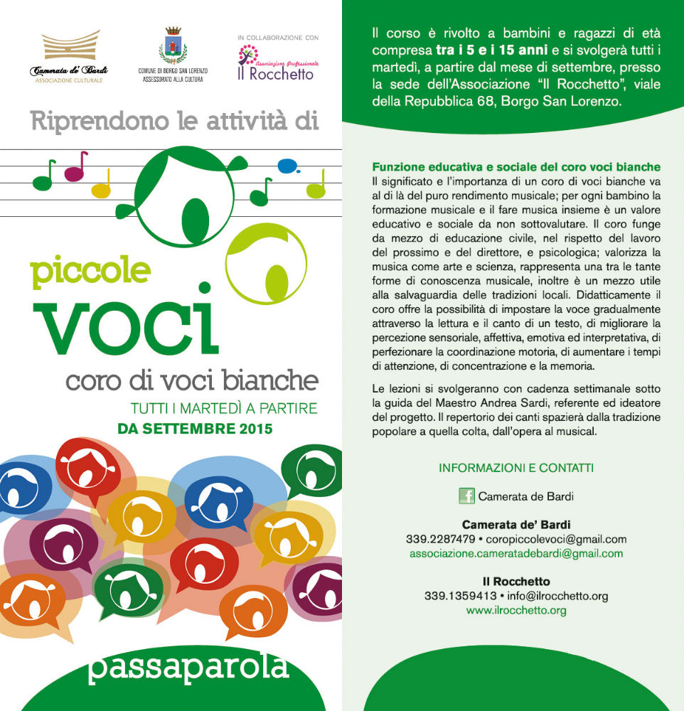 Camerata de' Bardi. Le Piccole Voci riprendono l'attività