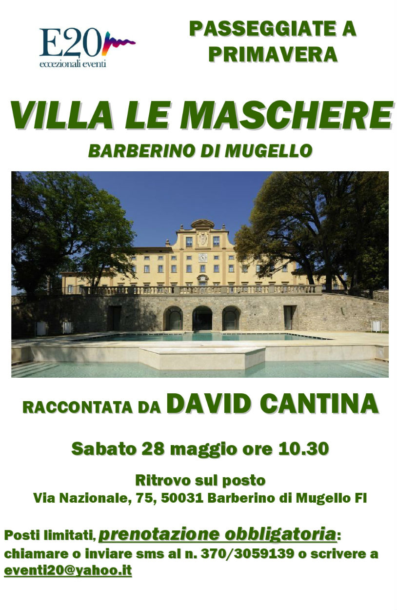 Passeggiata di primavera. Villa le Maschere