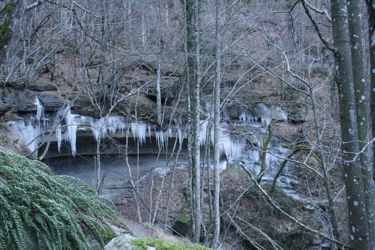 La magia della Cascata dell'Abbraccio, domenica mattina