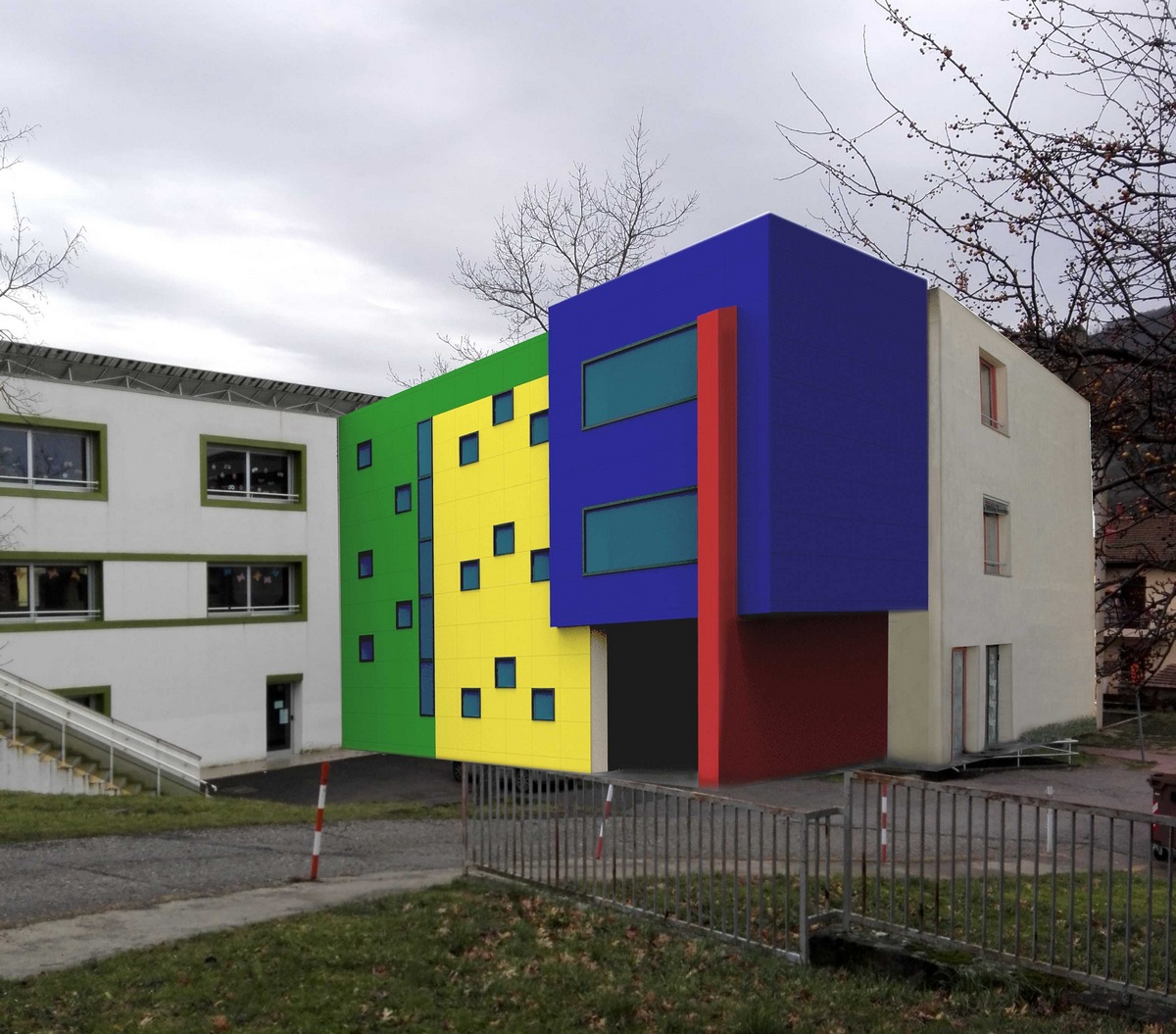 scuola dicomano rendering