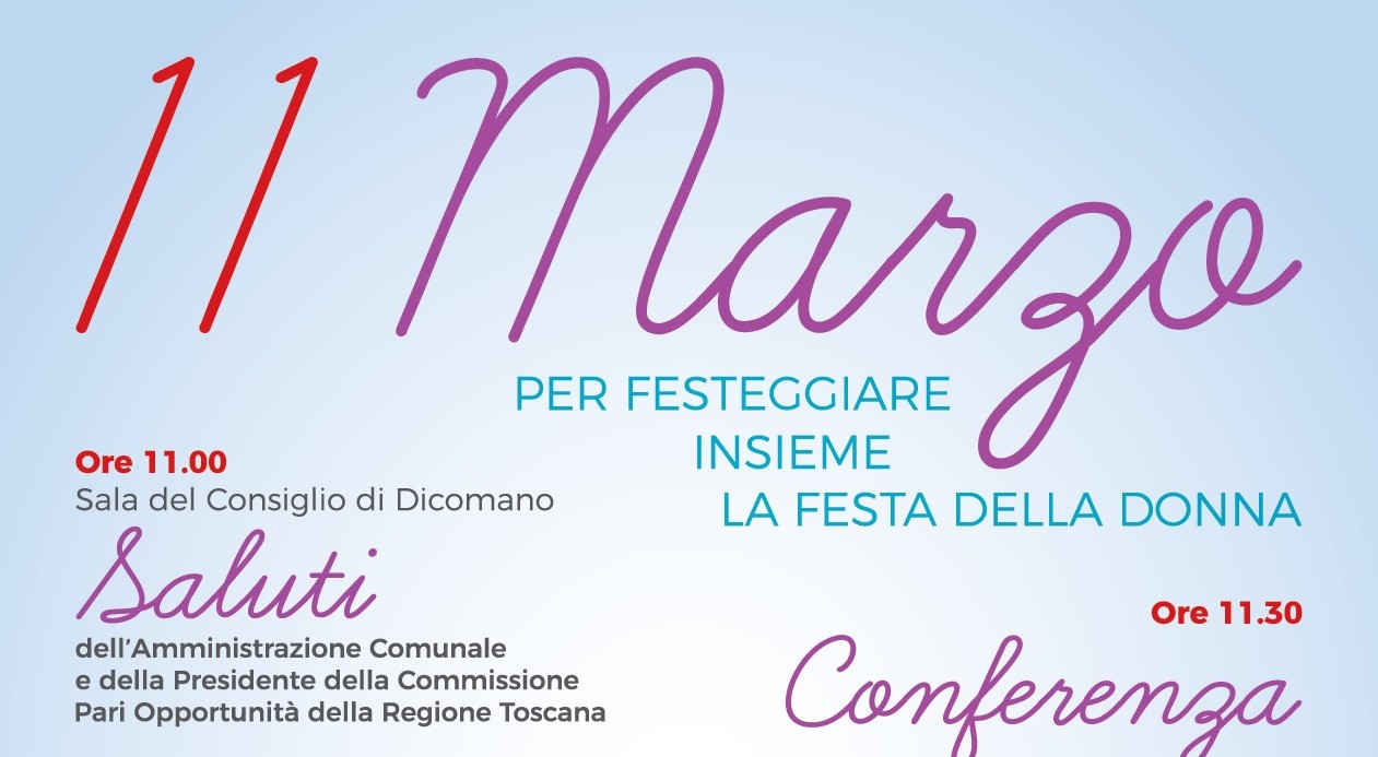 Dicomano: domenica al femminile, omaggio alle donne