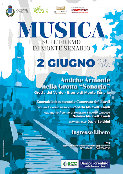 Il 2 giugno Musica sull'eremo di Montesenario. Info