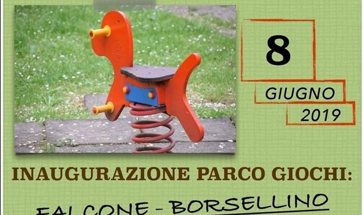 Nuovo parco giochi a Popolano, intitolato a Falcone e Borsellino