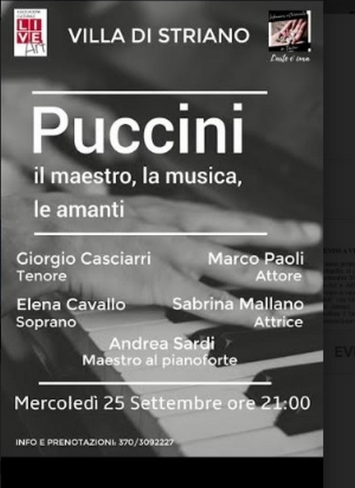 Evento su Giacomo Puccini alla villa di Striano