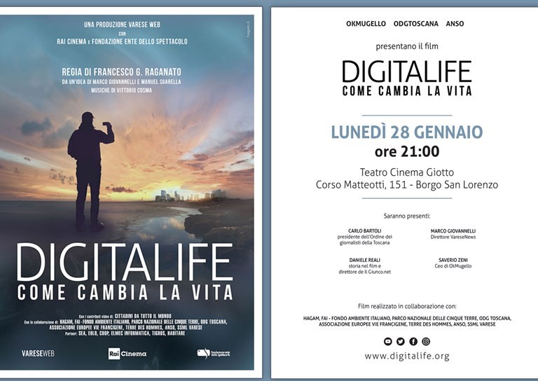 Il film Digitalife in tour. Il 28 gennaio al Teatro Giotto con OK!Mugello