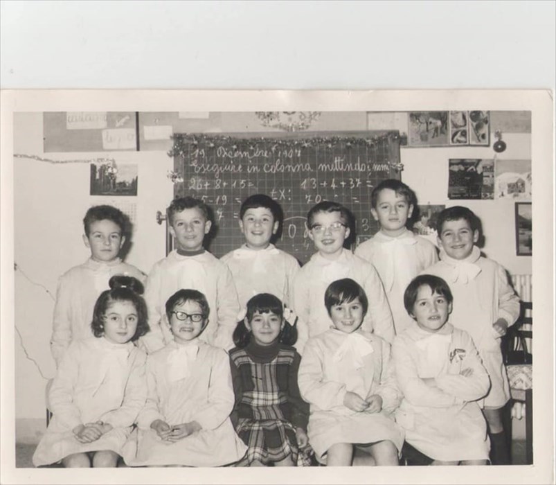Foto d'epoca - elementari di San Francesco (Pelago)