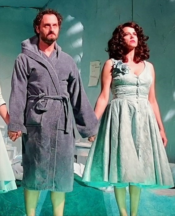 Fabio Troiano e Irene Ferri in "La camera azzurra", teatro comunale di Vicchio