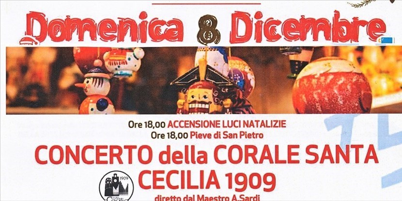 La locandina dell’evento della Corale Santa Cecilia 1909.