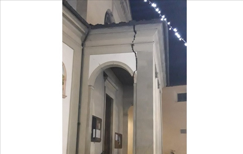 Danni alla Chiesa di Barberino