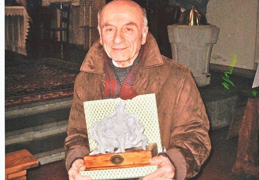 Il prof. Marco Lukolic dopo la consegna del premio “Beato Angelico” a Vicchio di Mugello