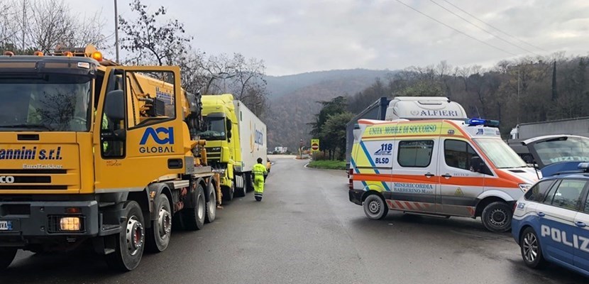 L'incidente in autostrada a Calenzano