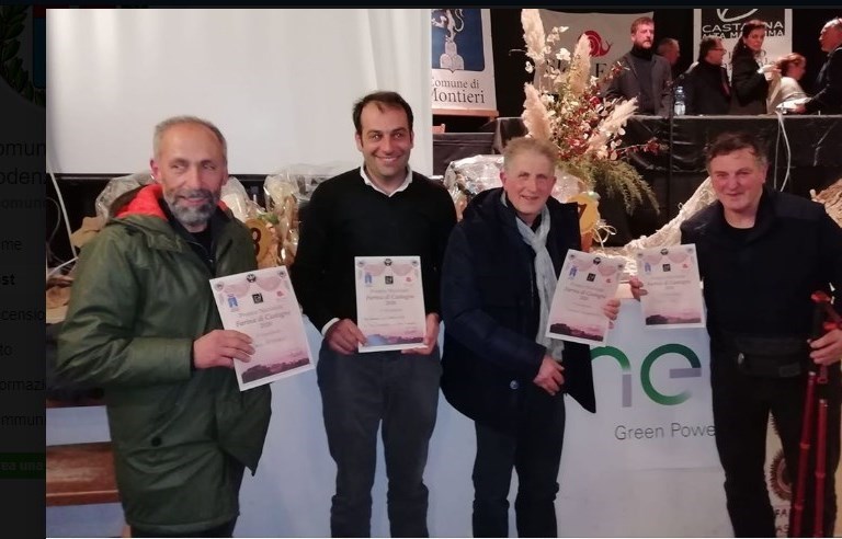 Tutti i produttori di San Godenzo premiati al Premio Nazionale Farina di castagne 2020, fra questi il Sindaco Emanuele Piani