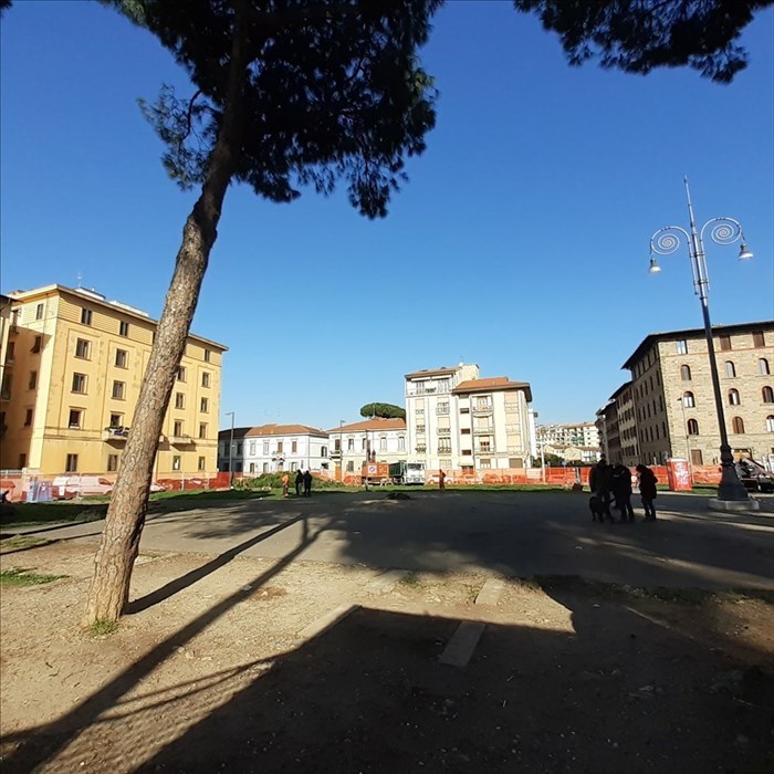 Piazza della Vittoria dopo gli abbattimenti di febbraio 2020