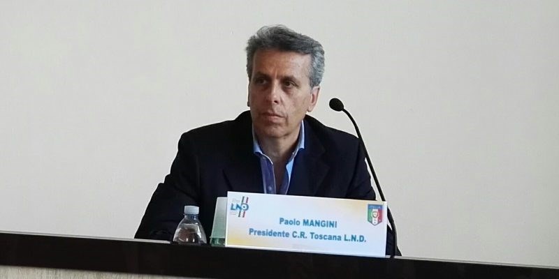 Paolo Mangini, presidente del Comitato Toscano della LND